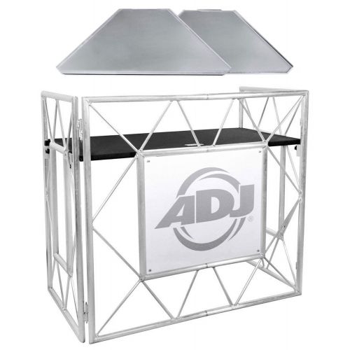  American DJ Pro Event Table II Foldable Portable DJ Booth Truss Facade+Shelves