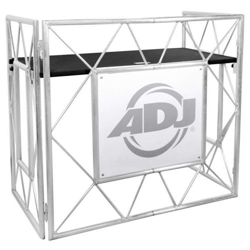  American DJ Pro Event Table II Foldable DJ Booth Facade + Aluminum Truss Beam