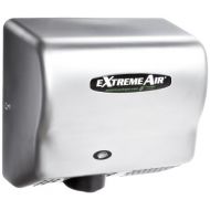 American Dryer ExtremeAir GXT9-SS Stainless Steel Cover High-Speed Automatic Hand Dryer, 10-12 Second Dries, 100-240V, 1,500W Maximum Power, 5060Hz