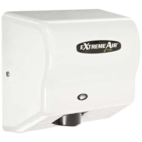  American Dryer ExtremeAir EXT7 ABS Cover High-Speed Automatic Hand Dryer, 12-15 Second Dries, 100-240V, 540W Maximum Power, 5060Hz, White