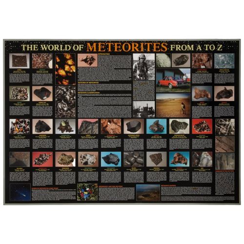  American Educational Products American Educational The World of Meteorites from A to Z Poster, 38 Length x 27 Width