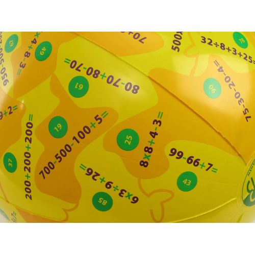  American Educational Products American Educational Vinyl Clever Catch Mental Math Ball, 24 Diameter