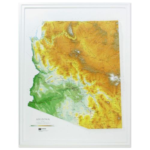  American Educational Products American Educational Arizona State Map without Frame, 27 Length x 21 Width