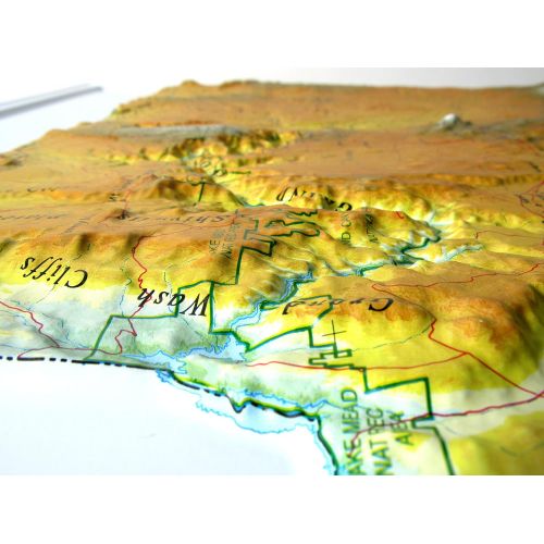  American Educational Products American Educational Arizona State Map without Frame, 27 Length x 21 Width