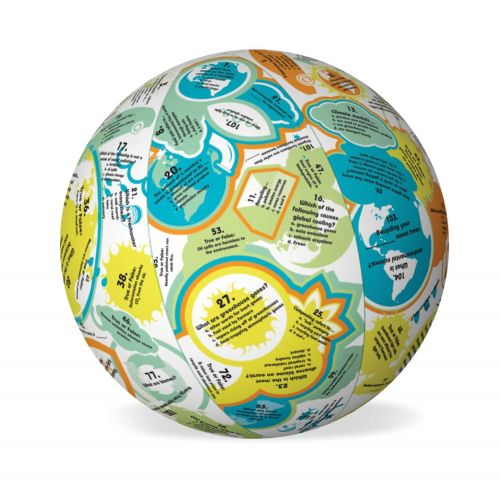  American Educational Products American Educational Vinyl Clever Catch Green Earth Ball, 24 Diameter