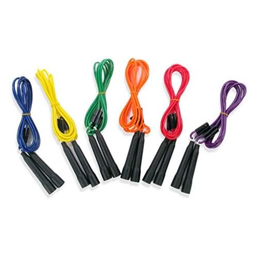  [아마존베스트]American Educational Products Adjustable Length Jump Ropes, Assorted Colors, Set of 6