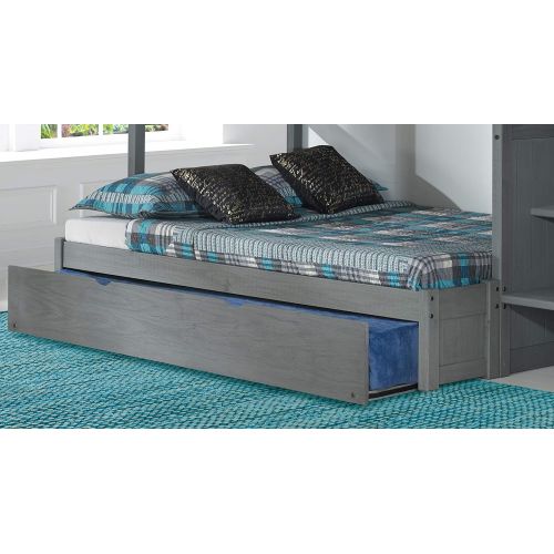  American Furniture Classics 3214-TF-TRUN Staircase bunkbed Charcoal Grey