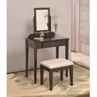 American Furniture Classics Vanity Table & Stool, Espresso