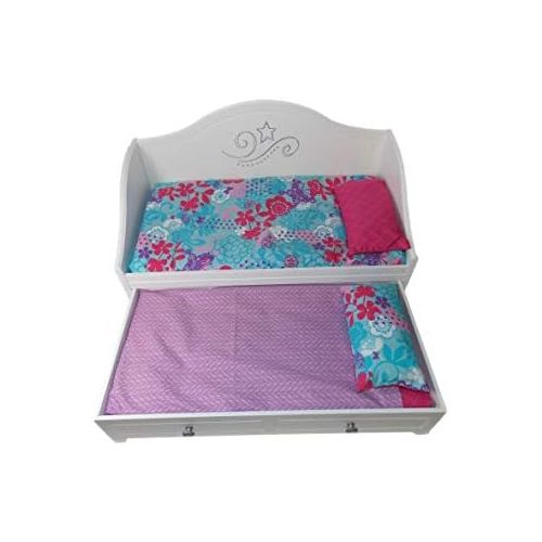  AG American Girl Trundle Bed and Bedding Set