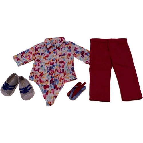  American Girl Truly Me Cool Colors Outfit for 18 Dolls (Doll Not Included)