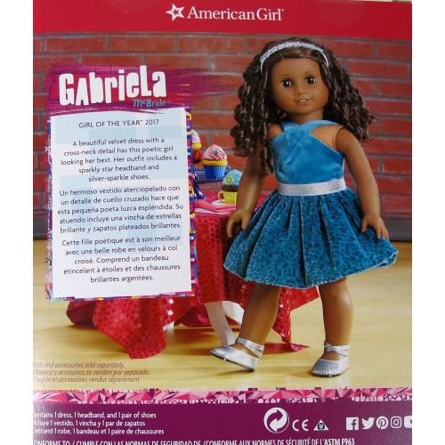  American Girl - Gabriela McBride - Gabrielas Celebration Dress for 18-inch Dolls - American Girl of 2017