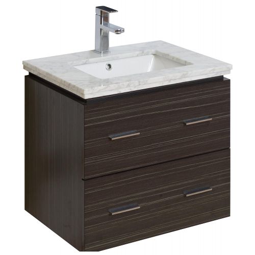  American Imaginations 23-in. W x 17-in. D Modern Wall Mount Plywood-Melamine Vanity Base Only In Dawn Grey