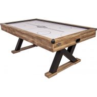 [아마존베스트]American Legend Kirkwood 84” Air Powered Hockey Table with Rustic Wood Finish, K-Shaped Legs and Modern Design