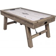 [아마존베스트]American Legend Brookdale Air-Powered Hockey Table with Rustic Wood Grain Finish, Angled Legs and Turnbuckle Accents Brown AL1005W