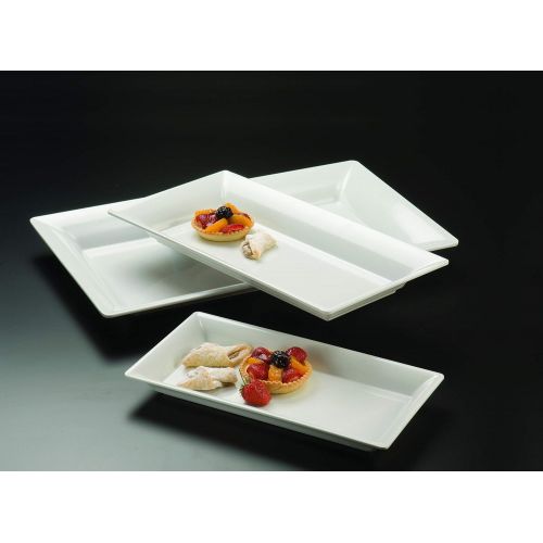  American Metalcraft MEL21 Endurance Melamine Rectangular Platter, 21 x 13, White