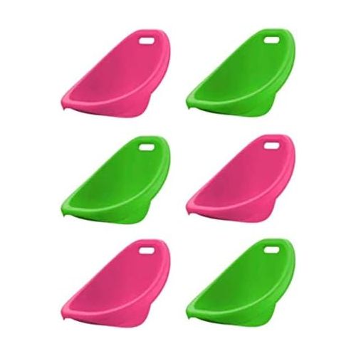  [아마존베스트]100% Plactic made with Stylish Rocker Sets and Scoop Rocker in Assorted Colors (Pack of 6)