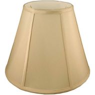American Pride Lampshade Co. American Pride 5x 8x 7 Round Soft Shantung Tailored Lampshade, Honey
