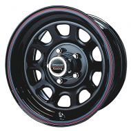 American Racing Custom Wheels AR767 Gloss Black Wheel With Red And Blue Strip (16x7/5x127mm, 0mm offset)