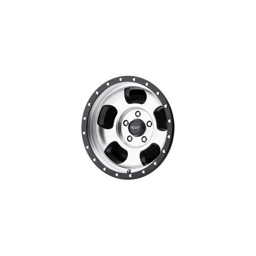  American Racing AR969 Ansen Off Road Wheel with Machined Finish and Satin Black Ring (15x8/5x114.3mm, -19 offset)