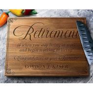 Personalized Retirement Cutting Board - Engraved Gifts, Personalized Cutting Board, Retirement Gift, Gift For Retirement