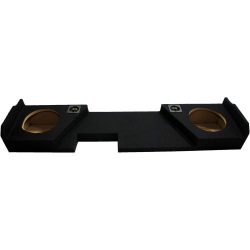  American Sound Connection Compatible with 2014 - UP Chevy Silverado Double Cab Truck Dual 10 Sub Box Subwoofer Enclosure