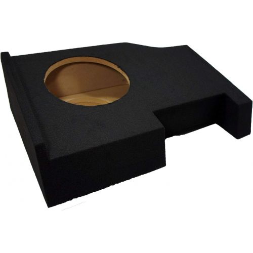  American Sound Connection Compatible with 2014 - UP Chevy Silverado Crew Cab Truck Single 10 Sub Box Subwoofer Enclosure
