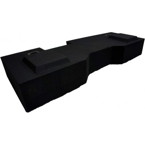  American Sound Connection Compatible with 2014 - UP GMC Sierra Crew Cab Truck Dual 12 Sub Box Subwoofer Enclosure