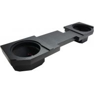 American Sound Connection Compatible with Dodge Ram 02-15 Quad - Crew Truck Dual 12 Sub Box Enclosure - Rhino Coated