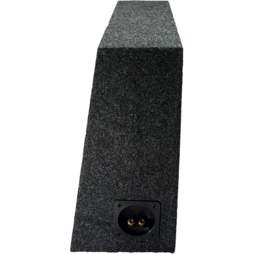  American Sound Connection Alpine Bundle Compatible with Universal Vehicles S-W12D4 Single 12 Loaded Sub Box Enclosure