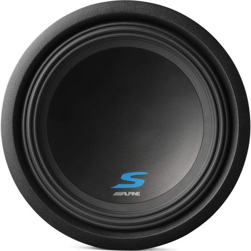  American Sound Connection Alpine Bundle Compatible with Universal Vehicles S-W12D4 Single 12 Loaded Sub Box Enclosure