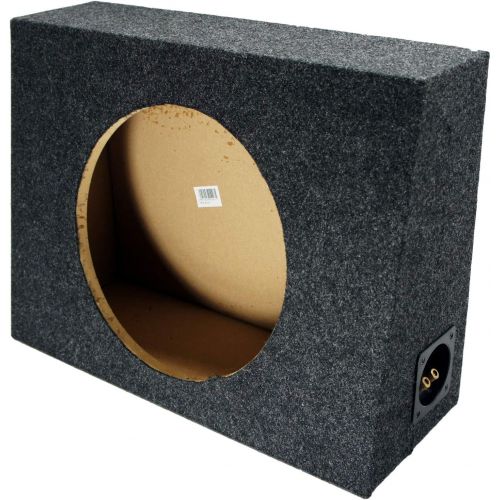  American Sound Connection Alpine Bundle Compatible with Universal Vehicles S-W12D4 Single 12 Loaded Sub Box Enclosure