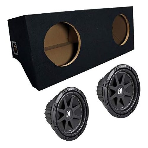  American Sound Connection ASC Package Ford Mustang 05-12 Coupe Dual 10 Kicker C10 Subwoofer Sub Box Enclosure 600 Watts Peak