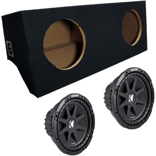  American Sound Connection ASC Package Ford Mustang 05-12 Coupe Dual 10 Kicker C10 Subwoofer Sub Box Enclosure 600 Watts Peak
