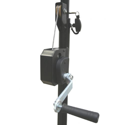  American Sound Connection ASC Pro Audio Mobile DJ Light Stand 10 Foot Height Crank Lighting or Speaker Tripod