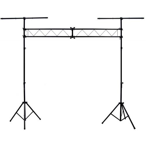  American Sound Connection ASC Pro Audio Mobile DJ Light Stand 10 Foot Length Portable Truss Lighting System with T-Bar