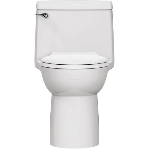  American Standard 613AA001.020 Champion 4 One-Piece Toilet with Toilet Seat and Wax Ring, Elongated Front, Chair Height, White, 1.6 gpf