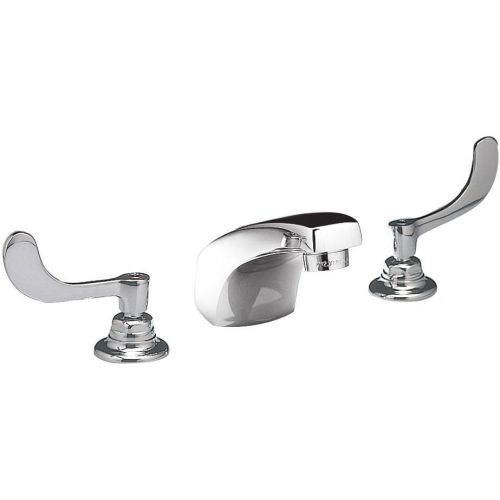  American Standard 6500170.002 Monterrey 1.5 GPM Widespread Faucet with Wrist Blade Handles, 10.1 in wide x 6.8 in tall x 5.1 in deep, Chrome