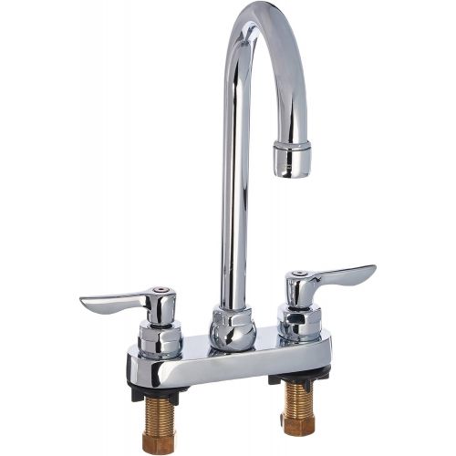  American Standard 7500.140.002 Monterrey Centerset Gooseneck Lavatory Faucet with Lever Handles, Chrome