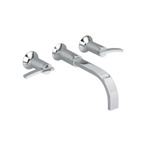  American Standard 7430.451.002 Berwick 2 Lever Handle Wall Mount Lavatory Faucet, Polished Chrome