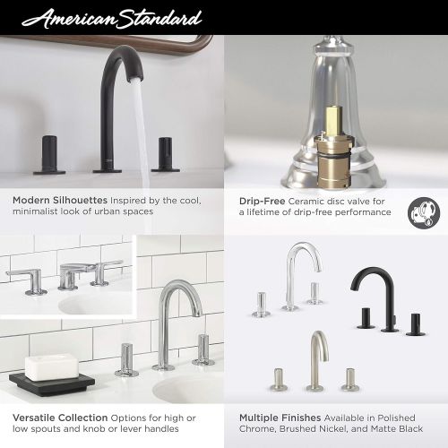  American Standard 7105821.002 Studio S Widespread Bathroom Faucet, Polished Chrome