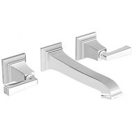 American Standard 7455451.002 Town Square S Two-Handle Wall Mount Faucet, Polished Chrome