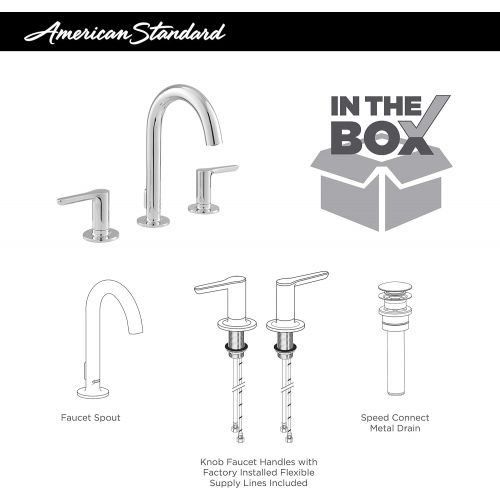  American Standard 7105801.002 Studio S Widespread Bathroom Faucet, Polished Chrome