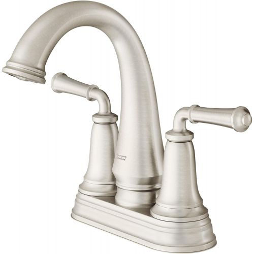  American Standard 7052207.295 Delancey Centerset Bathroom Faucet with Pop-Up Drain, Brushed Nickel