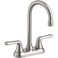 American Standard 2475.500.075 Colony Soft 2-Handle High-Arc Bar Faucet, Stainless Steel