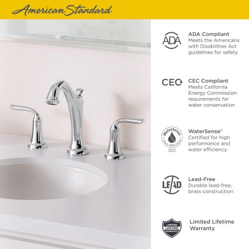  American Standard 7106801.278 Patience Widespread Bathroom Faucet, Legacy Bronze