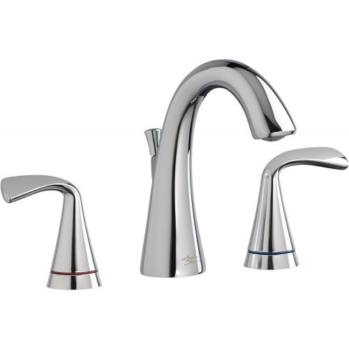  American Standard 7186811.002 Fluent 8 Widespread Bathroom Faucet with Speed Connect Drain and Color Indicator, Polished Chrome
