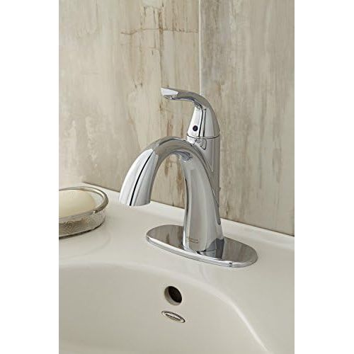  American Standard 7186101.002 Fluent Single Control Bathroom Faucet with Pop-up Drain, 18 in x 18 in, Polished Chrome