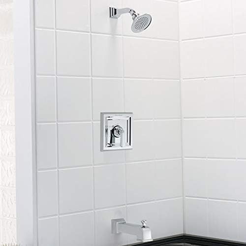  American Standard T555.502.224 Town Square Bath and Shower Trim Kit with Rain Showerhead, Oil Rubbed Bronze