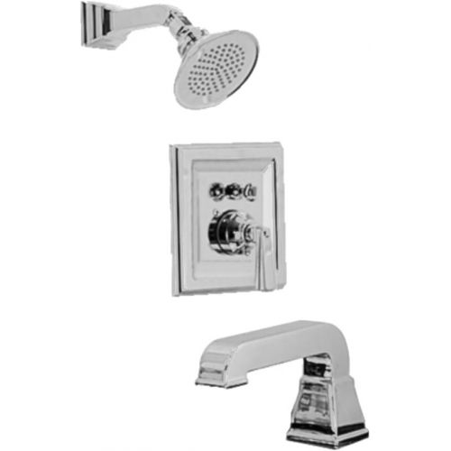  American Standard T555.502.224 Town Square Bath and Shower Trim Kit with Rain Showerhead, Oil Rubbed Bronze