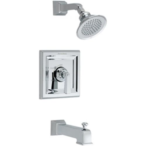  American Standard T555.502.224 Town Square Bath and Shower Trim Kit with Rain Showerhead, Oil Rubbed Bronze